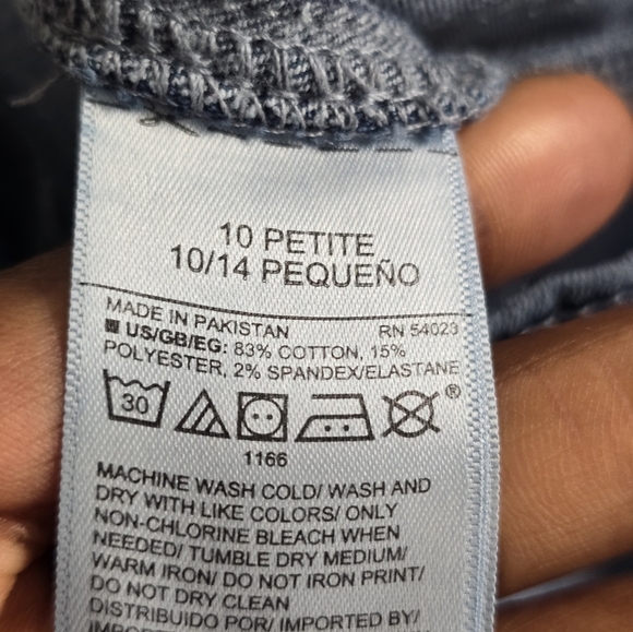 Gap Women Leggings Jeans size Blue Mid Rise Skinny Light Wash 30×24 - Picture 9 of 10